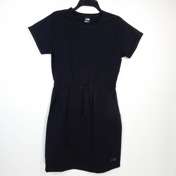 THE NORTH FACE Never Stop Wearing DRESS Size S Short Sleeve Black UPF 50 NEW - Picture 7 of 10
